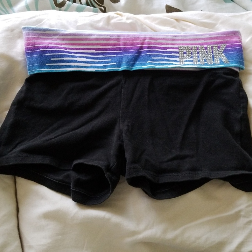 PINK yoga shorts
